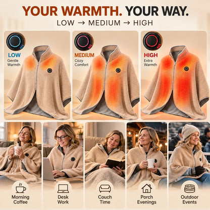 USB HEATED WEARABLE SHAWL ⭐🔥