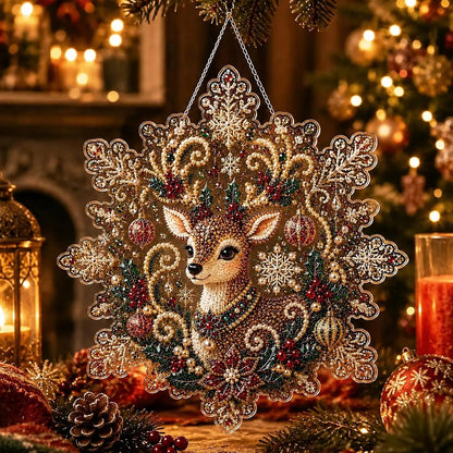 Christmas Pearl Diamond Painting Suncatcher Kit
