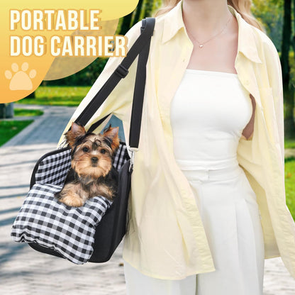 Console Dog Cat Car Seat, Dog Booster Seat for Small Dogs Cats Under 11lbs