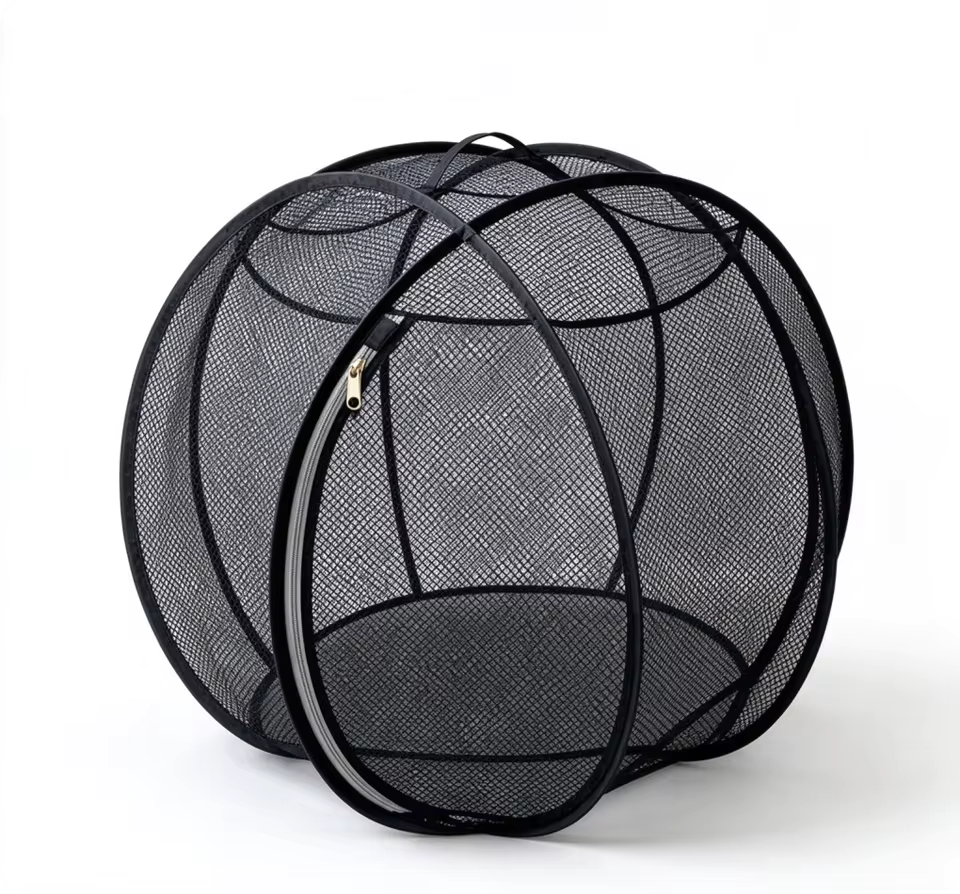 Cat Hamster Ball for Outside, 27" 360° Panoramic Pop-Up Rolling Cat Playpen with Zipper, Foldable Mesh Cats Exercise Ball, Portable Lightweight Outdoor Cats Enclosure for Kittens