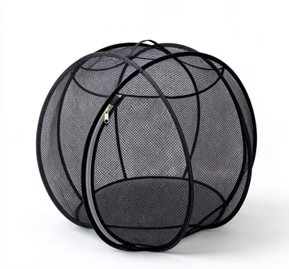Cat Hamster Ball for Outside, 27" 360° Panoramic Pop-Up Rolling Cat Playpen with Zipper, Foldable Mesh Cats Exercise Ball, Portable Lightweight Outdoor Cats Enclosure for Kittens